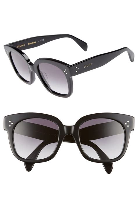 54mm square sunglasses celine|authentic celine sunglasses.